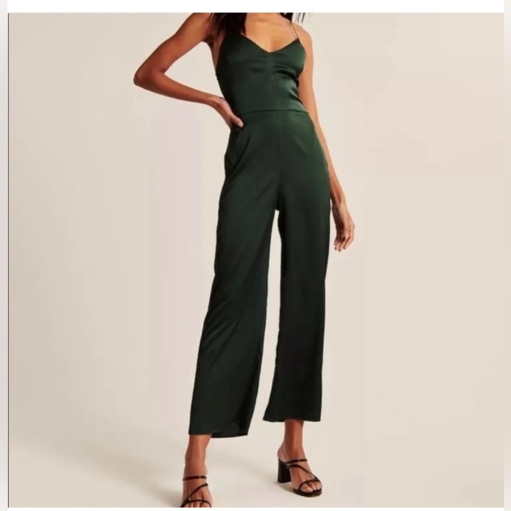 NWT Abercrombie & Fitch Satin Jumpsuit